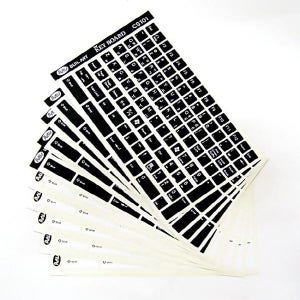 노트킹 노트북 PC 키보드 한글 자판 스티커 CS101 블랙 실버 화이트 투명 101KEY 시트지 레터링 전문 부일아트 정품